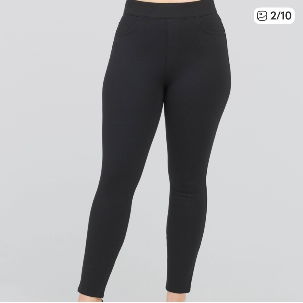 Spanx Ponte Pants Pull On Stretchy Plus Size 1X‎ Black Stretchy